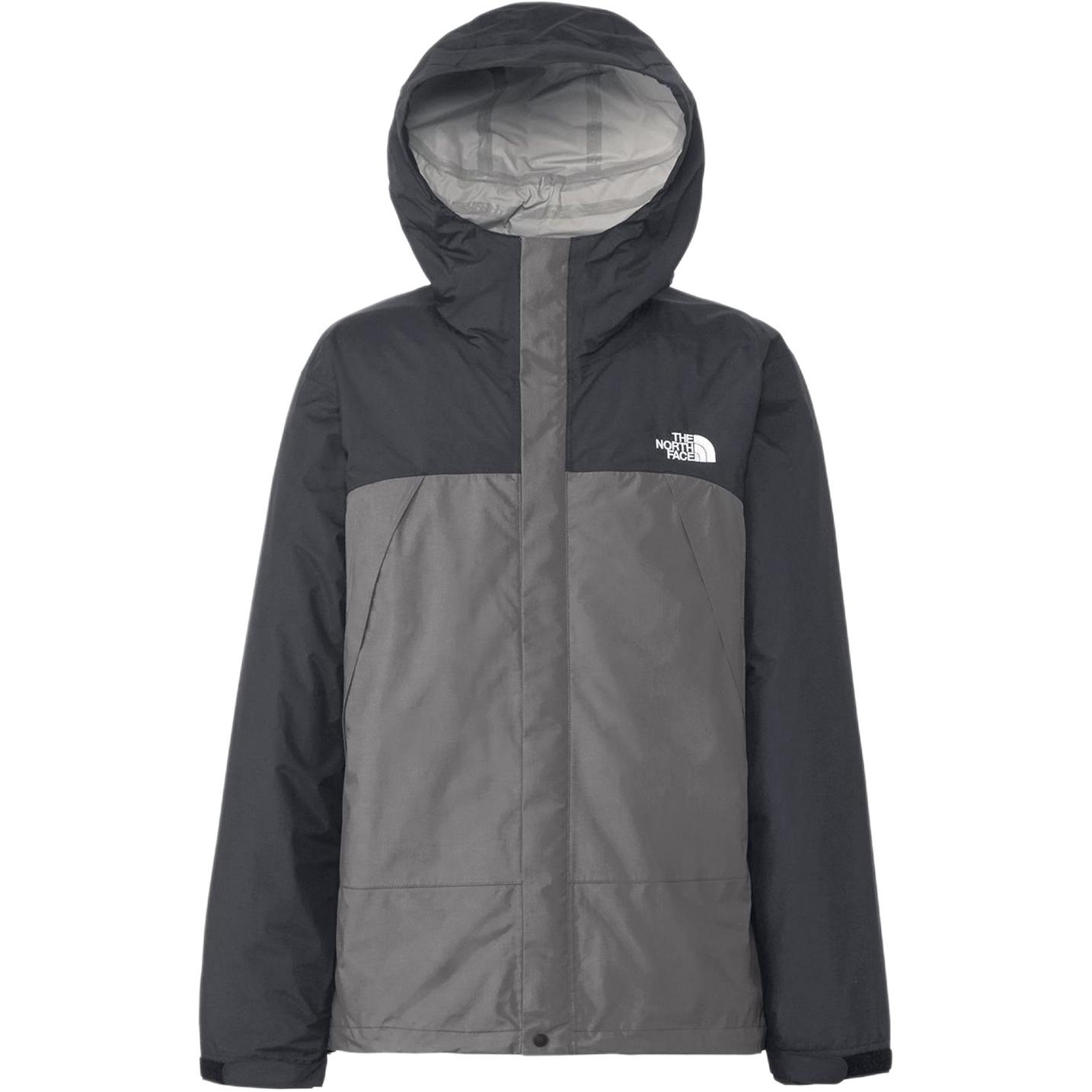 TNF Black Colorblock Logo Print Zip-Up Hooded Jacket NP61930-SK