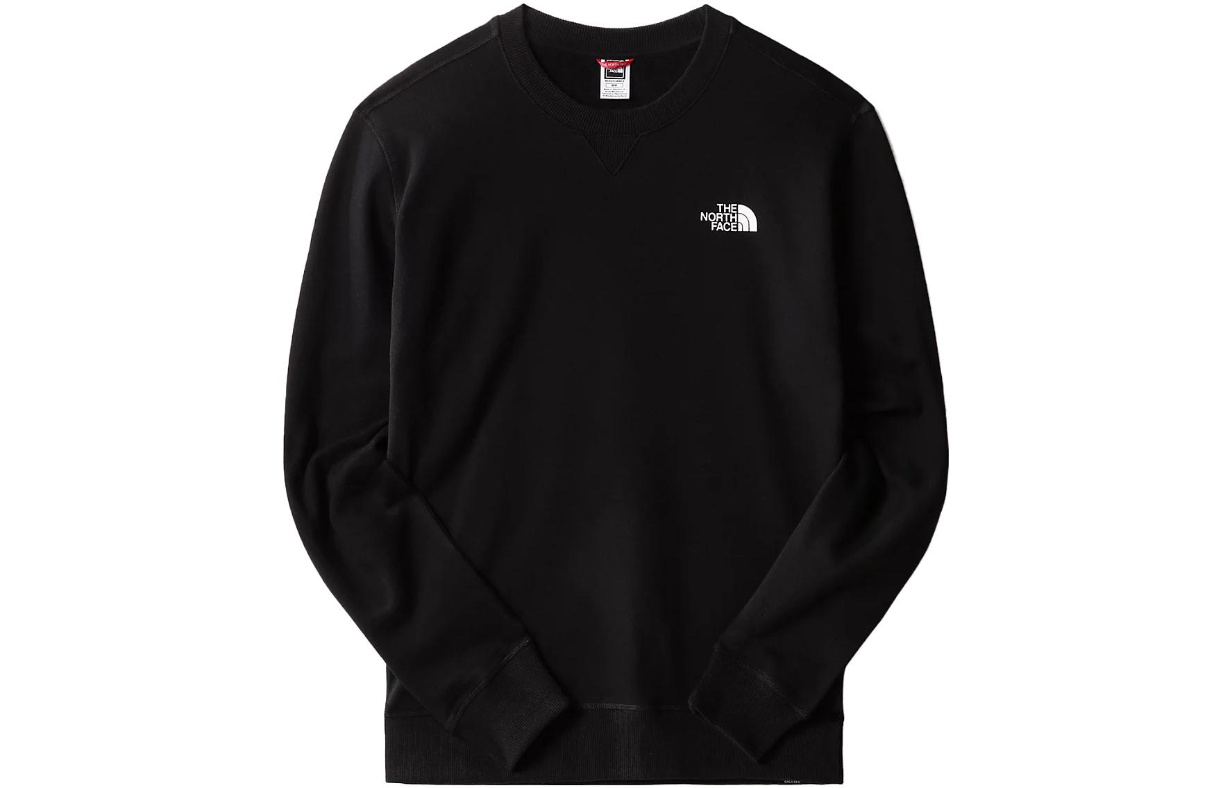 TNF Black Crewneck Logo Sweatshirt Long Sleeve NF0A7X1I-JK3