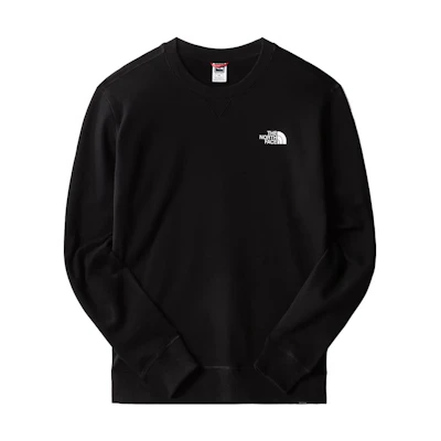 TNF Black Crewneck Logo Sweatshirt Long Sleeve NF0A7X1I-JK3