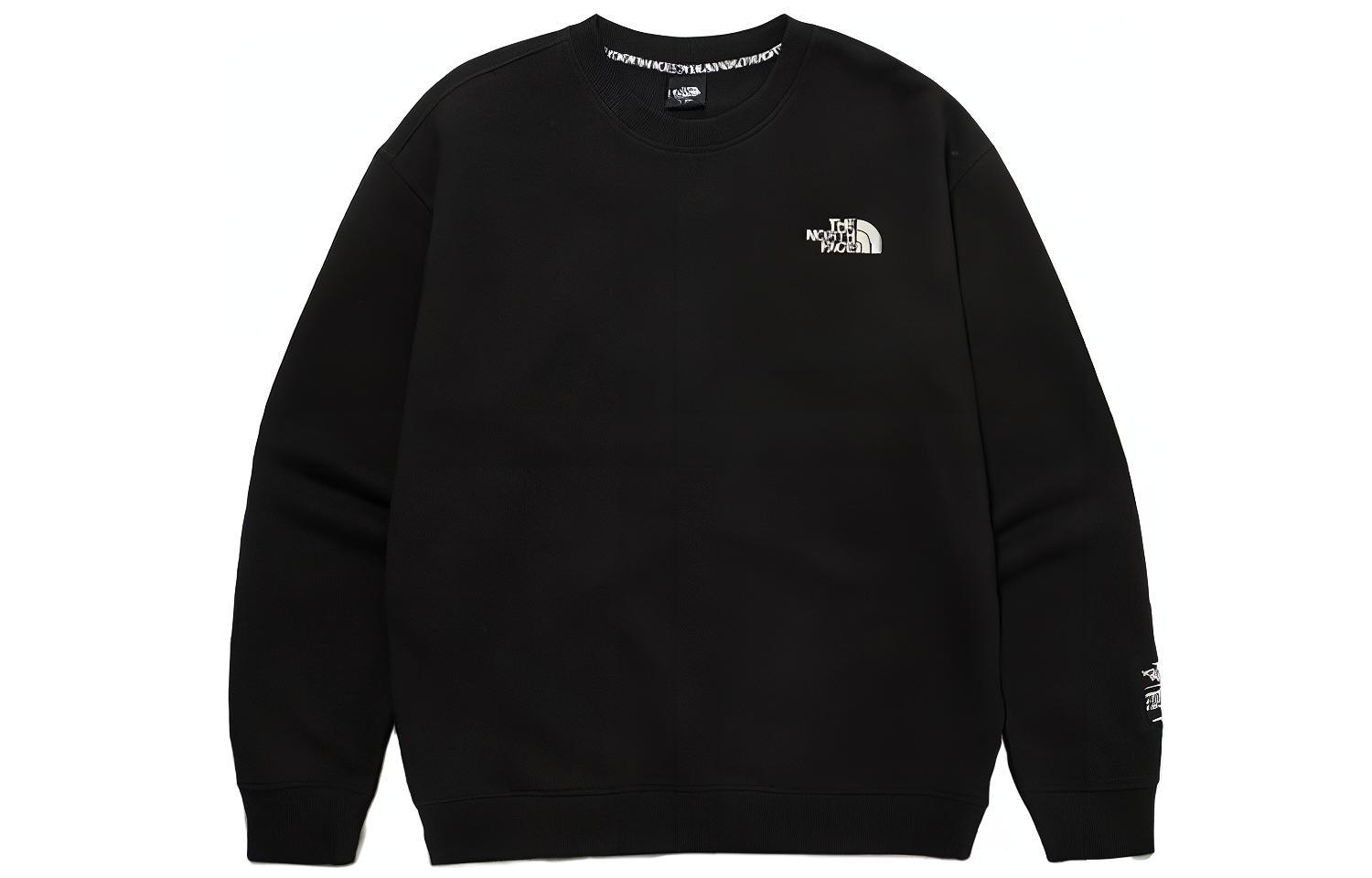 TNF Black Crewneck Logo Sweatshirt Unisex NM5MM52A