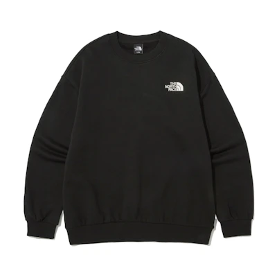 TNF Black Crewneck Printed Fleece Sweatshirt - Stylish & Cozy NM5MN90A