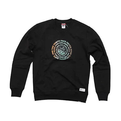 TNF Black Crewneck Printed Long Sleeve Sweatshirt NF0A7X2O-JK3
