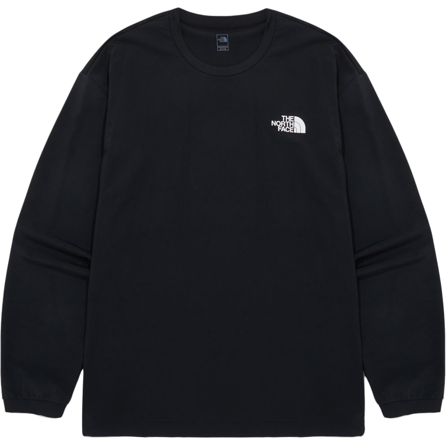 TNF Black Crewneck Printed Slim-Fit Long Sleeve Sweatshirt NM5MQ18A