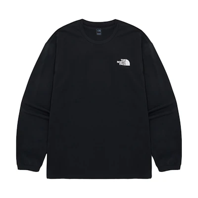 TNF Black Crewneck Printed Slim-Fit Long Sleeve Sweatshirt NM5MQ18A