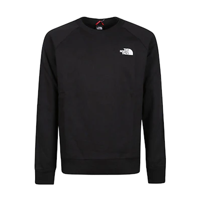 TNF Black Crewneck Pullover Sweatshirt with Letter Print NF0A4SZ9JK31