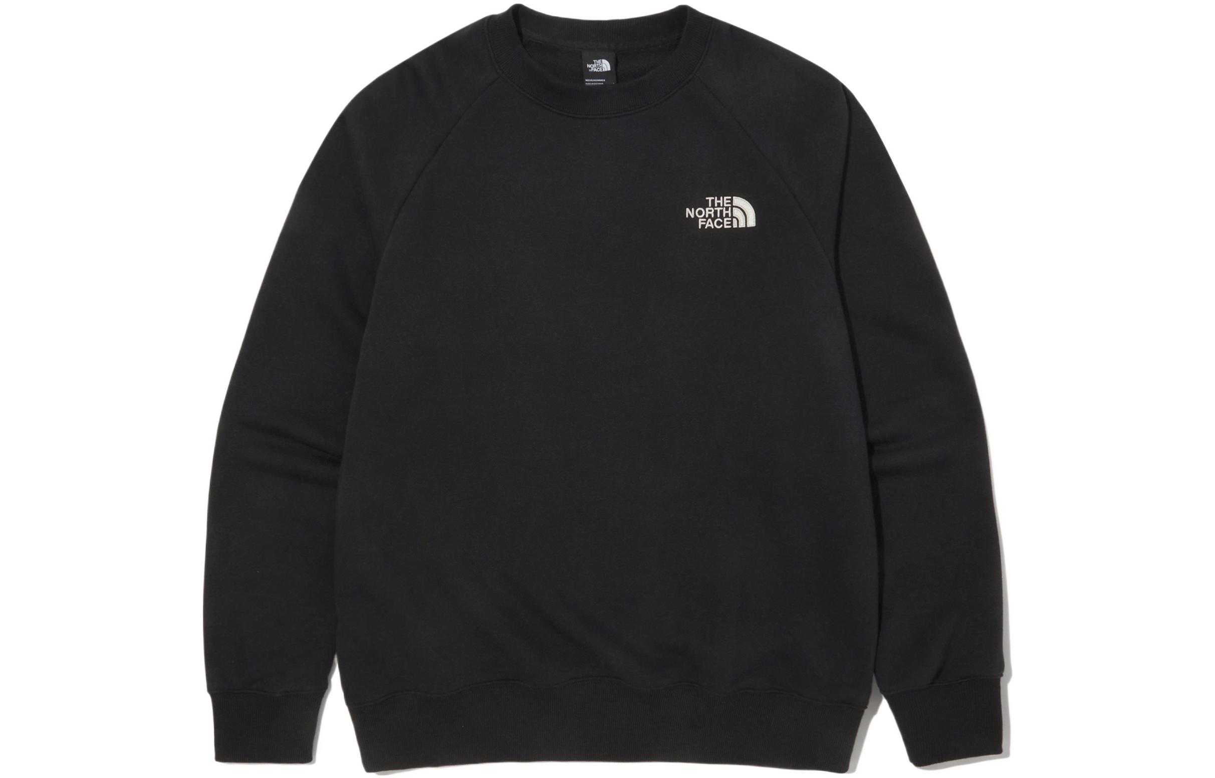 TNF Black Crewneck Pullover Sweatshirt Casual Fall Logo Design NM5MM00A