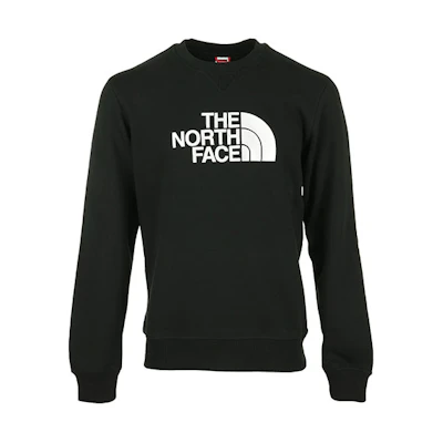 TNF Black Crewneck Sweatshirt with Letter Graphic Design NF0A4SVR-KY4