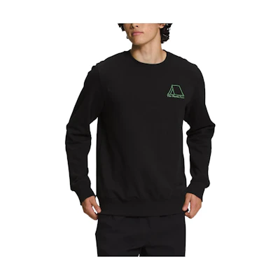 TNF Black Crewneck Sweatshirt with Letter Print NF0A811Q-JK3