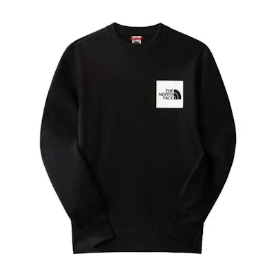 TNF Black Crewneck Sweatshirt with Logo Print NF0A7X1L-JK3
