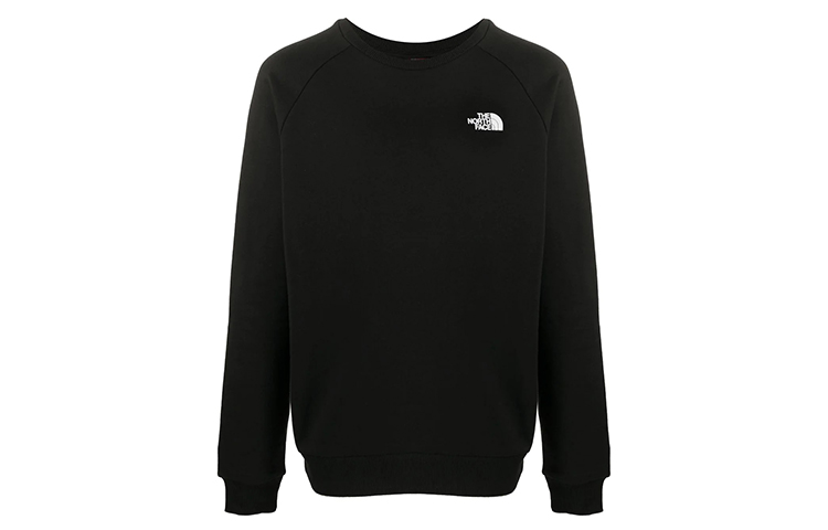 TNF Black Crewneck Sweatshirt with Logo Print NF0A4SZ9-KX9
