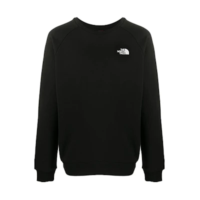 TNF Black Crewneck Sweatshirt with Logo Print NF0A4SZ9-KX9