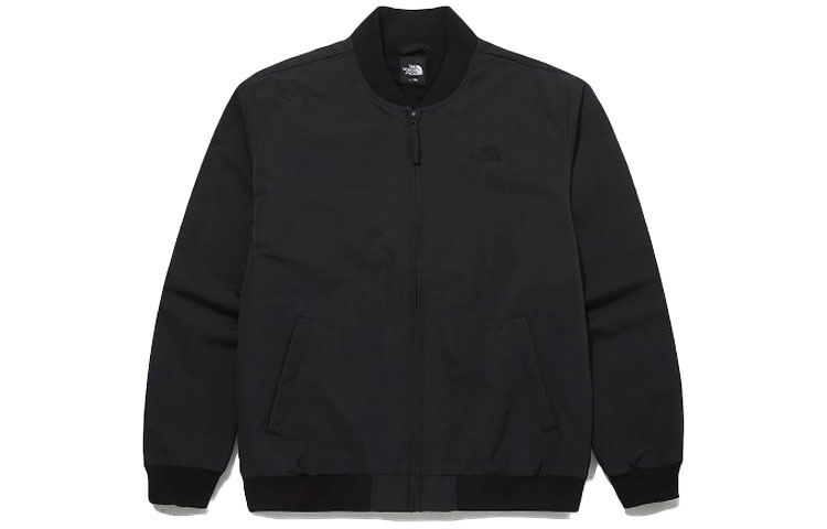 TNF Black Fleece-Lined Casual Sports Bomber Jacket NJ3BM50A
