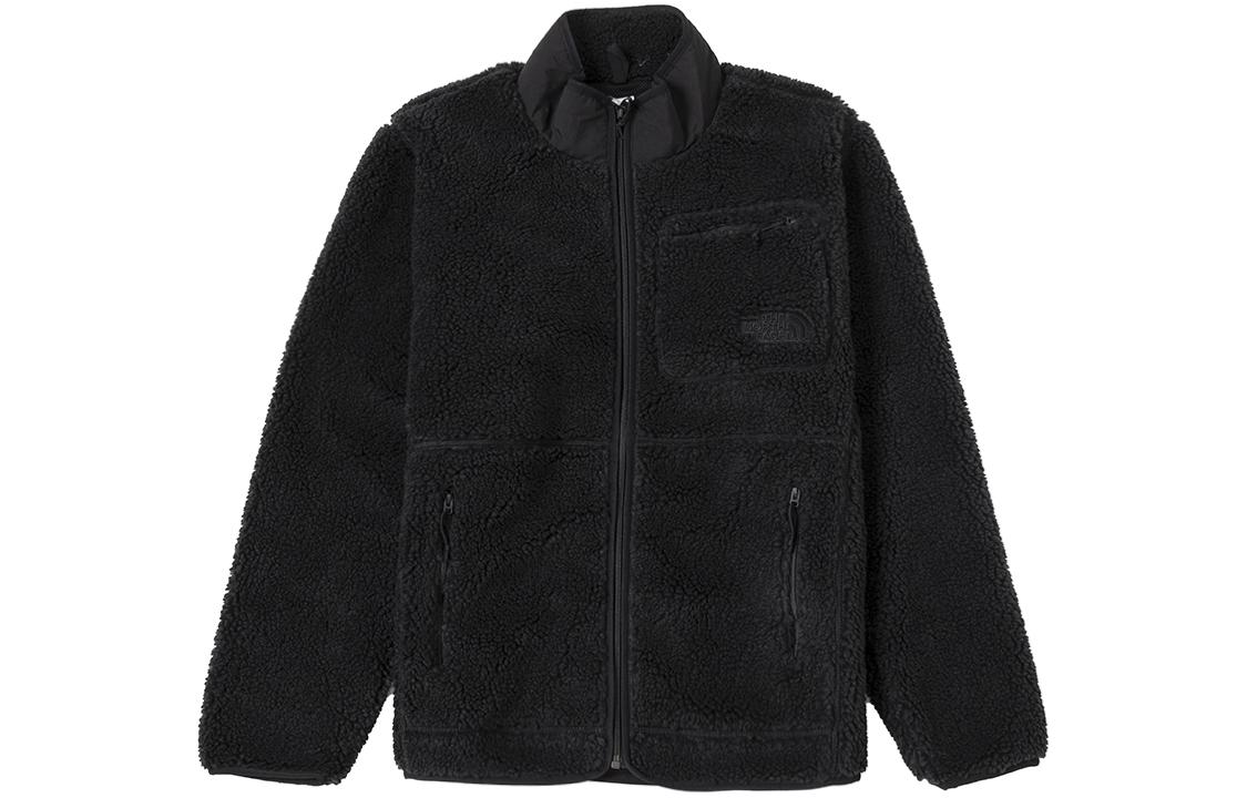 TNF Black Fleece Jacket with Logo, Windproof, Breathable, Multi-pocket NF0A7W7I-JK3 圖 2