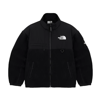 TNF Black Fleece Jacket with Solid Color and Zipper Design NJ4FQ52J