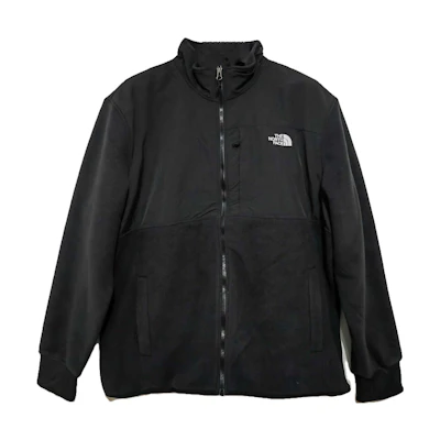 TNF Black Fleece Zip Jacket with Logo Print NF0A5ITF-JK3