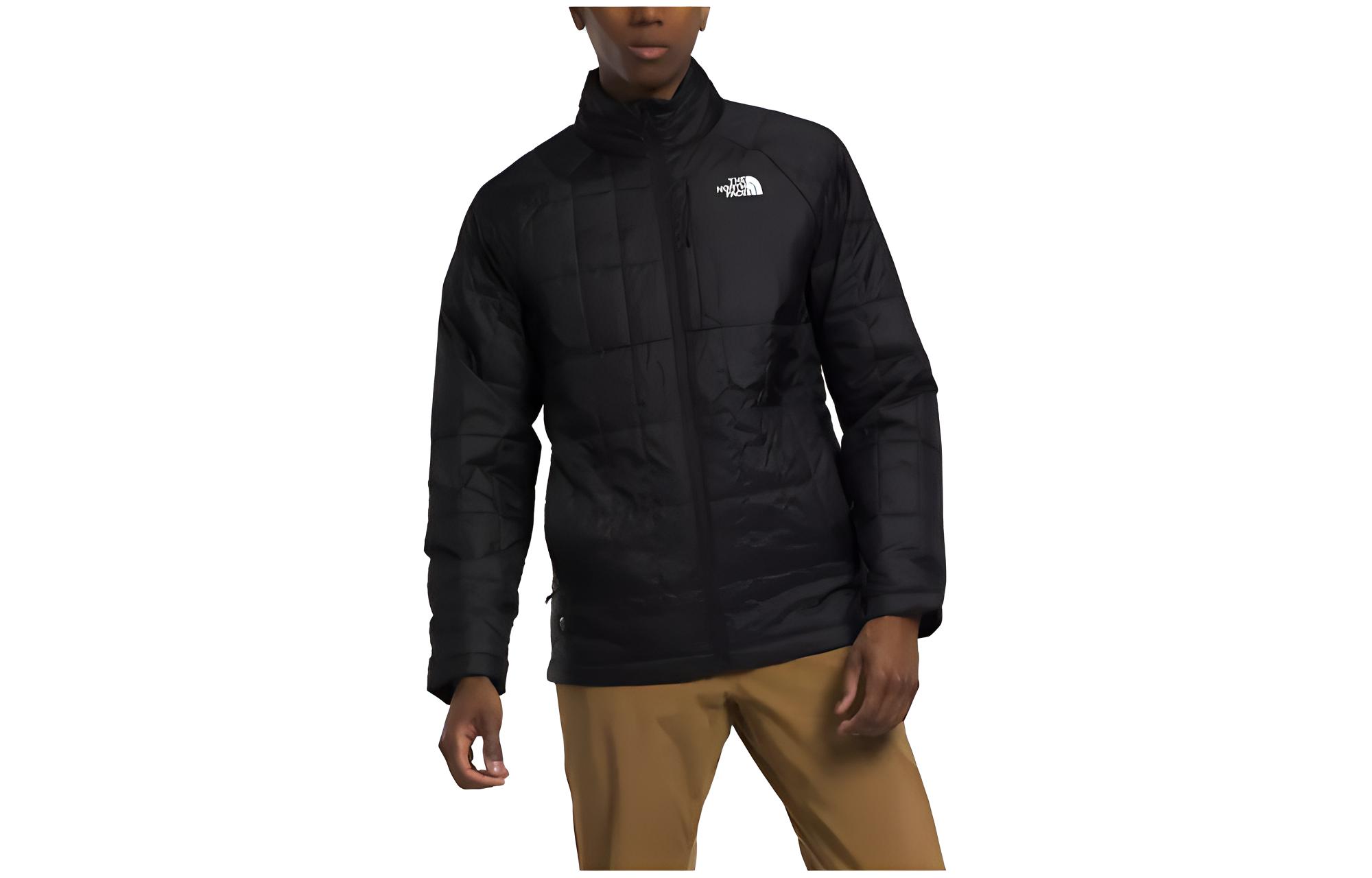 TNF Black Full-Zip Jacket with Logo Embroidery and Print NF0A84HK-JK3