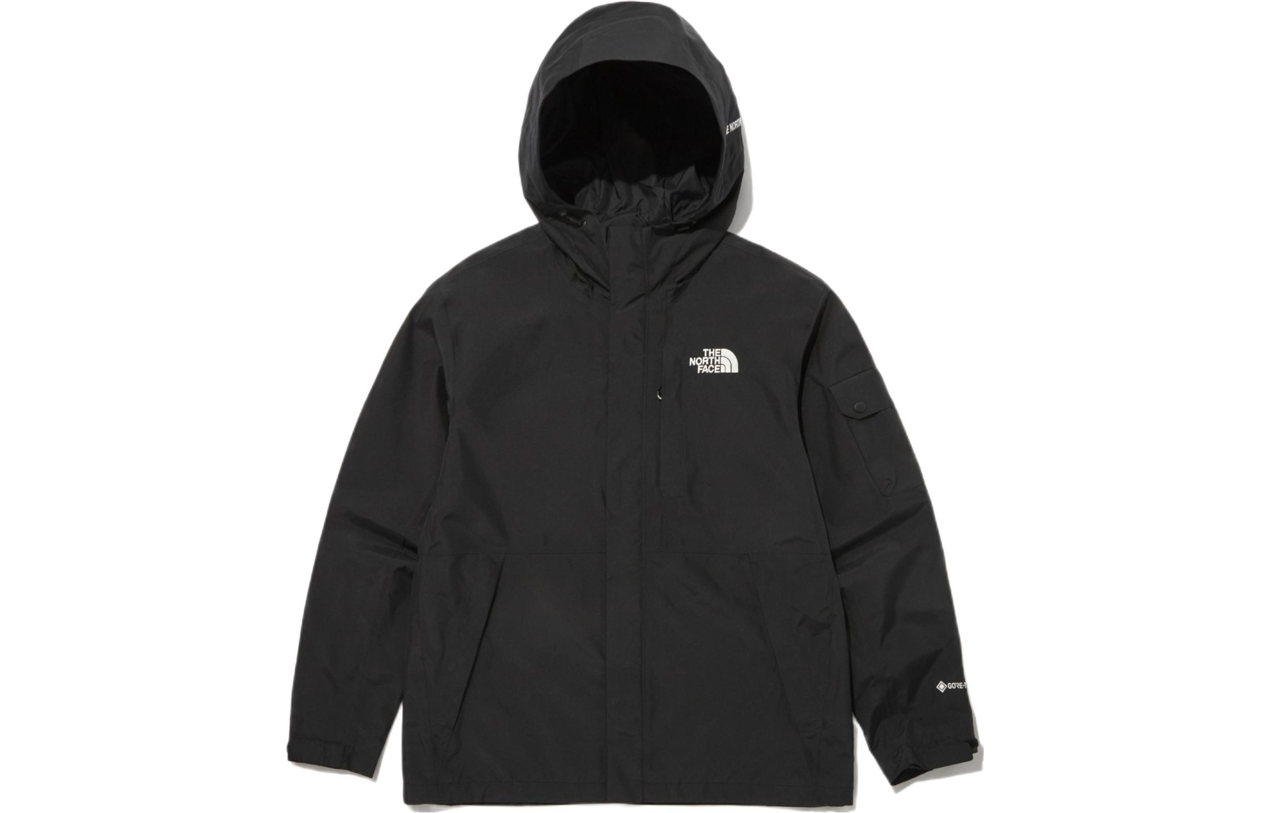 TNF Black GORE-TEX Logo Print Hooded Jacket NJ2GP05B
