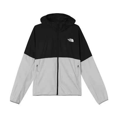 TNF Black/Grey Windbreaker Outdoor Water-Resistant Jacket NF0A49B2-5PZ