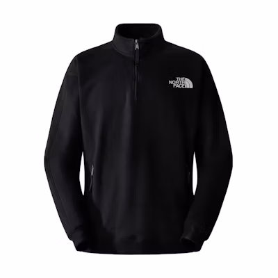 TNF Black Half-Zip Pullover Sweatshirt with Logo Print NF0A84GM-OGC1