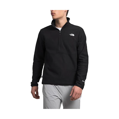 TNF Black Half-Zip Pullover Sweatshirt with Logo Print NF0A7ZX7-JK3