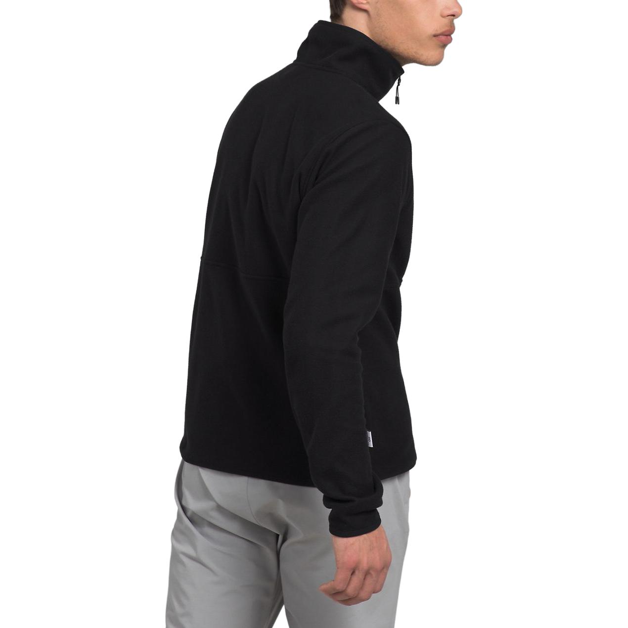 Shop The North Face 黑色半拉鍊印Logo套頭衫 NF0A7ZX7-JK3