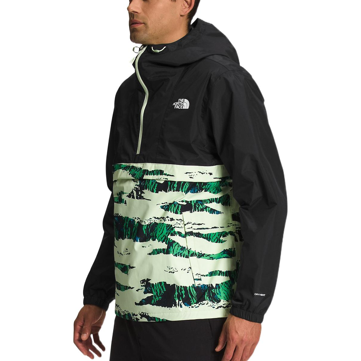 TNF Black Half-Zip Pullover Windbreaker with Logo Print NF0A7QF5-IRL 圖 5