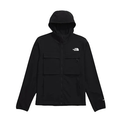 TNF Black Hooded Outdoor Utility Multi-Pocket Zip Jacket NF0A86NV-JK3