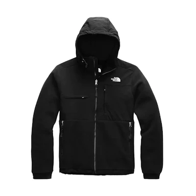 TNF Black Hoodie Jacket with Logo Print Casual Sportswear NF0A4QYI-JK3