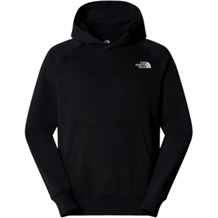 TNF Black Hoodie Sweatshirt with Logo and Adjustable Hood NF0A89F9-KY4
