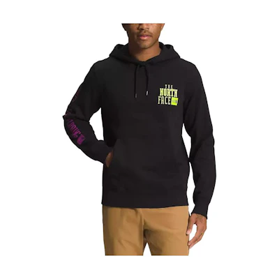 TNF Black Hoodie with Letter Logo Print NF0A8121-H21