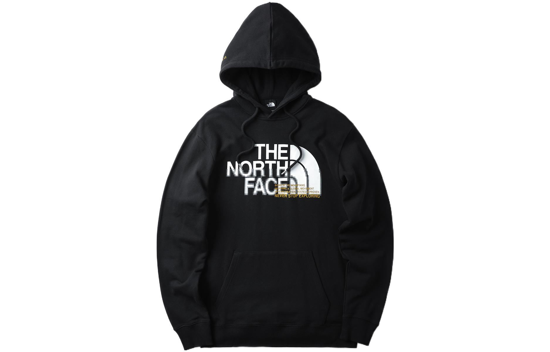 TNF Black Hoodie with Logo Letter Print Design NF0A5JV6-JK3