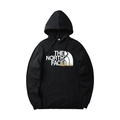 TNF Black Hoodie with Logo Letter Print Design NF0A5JV6-JK3