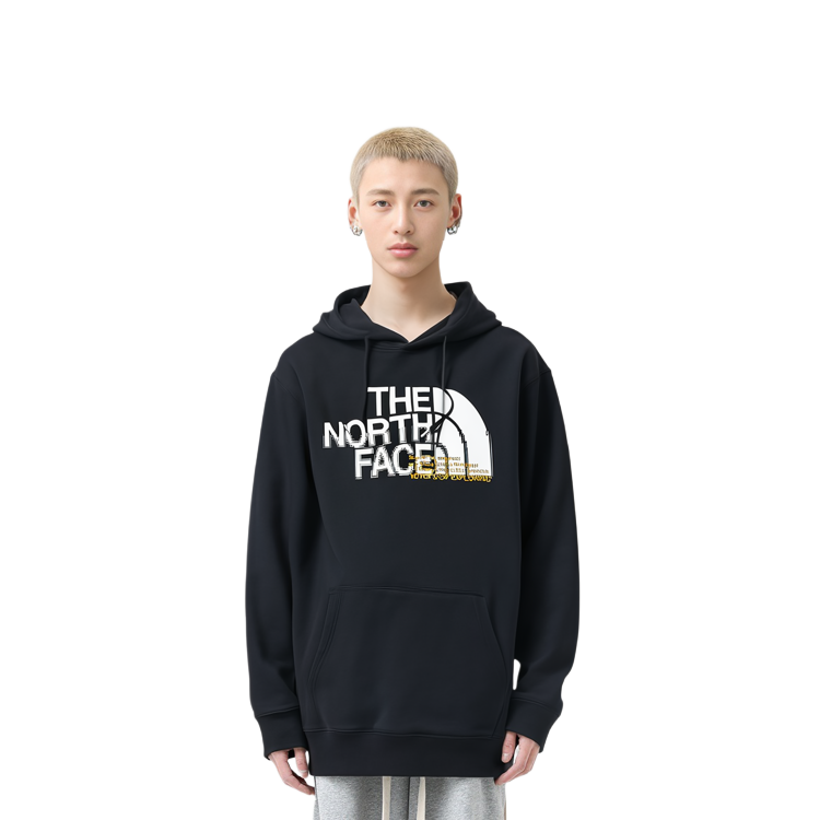 TNF Black Hoodie with Logo Letter Print Design NF0A5JV6-JK3 圖 7