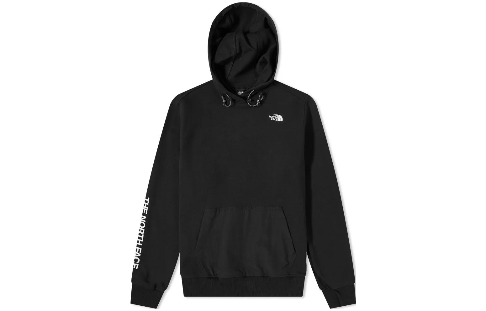 TNF Black Hoodie with Logo Print and Drawstring NF0A5317-WZY