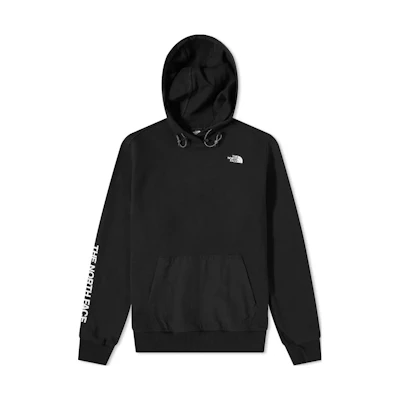 TNF Black Hoodie with Logo Print and Drawstring NF0A5317-WZY