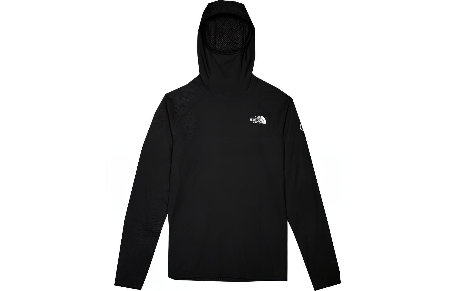 TNF Black Hoodie with Logo Print and Solid Design NF0A5J8Q-JK3