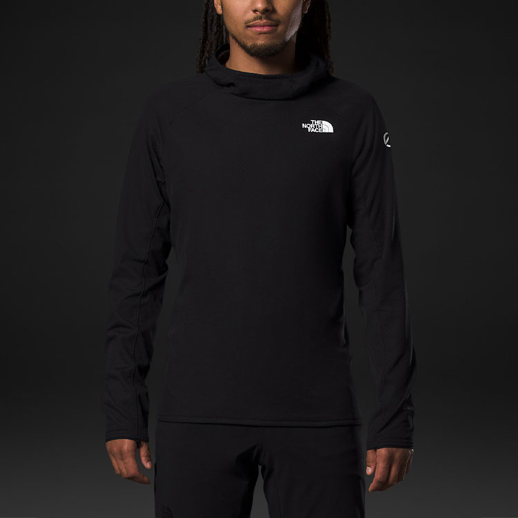 TNF Black Hoodie with Logo Print and Solid Design NF0A5J8Q-JK3 圖 3