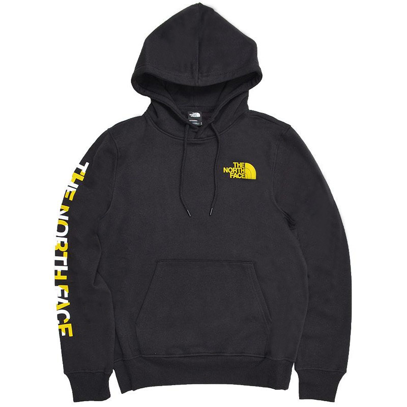 The North Face Black Hoodie with Logo Print for Outdoor Casual Wear NF0A5J4P-JK3