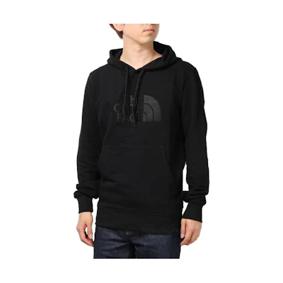 TNF Black Hoodie with Solid Color and Letter Print TNF-A0TE