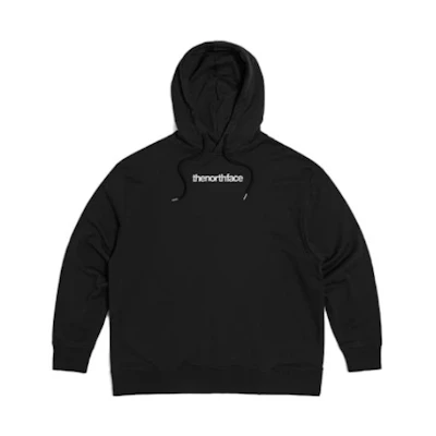 TNF Black Hoodie with Solid Logo Design Long Sleeve NF0A7W8D-JK3