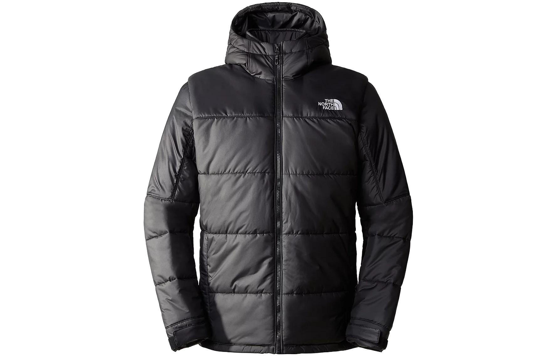 TNF Black Insulated Hoodie Jacket with Logo Design NF0A7ZIU-KX7