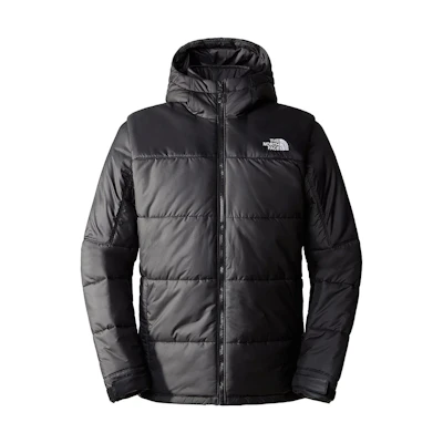 TNF Black Insulated Hoodie Jacket with Logo Design NF0A7ZIU-KX7
