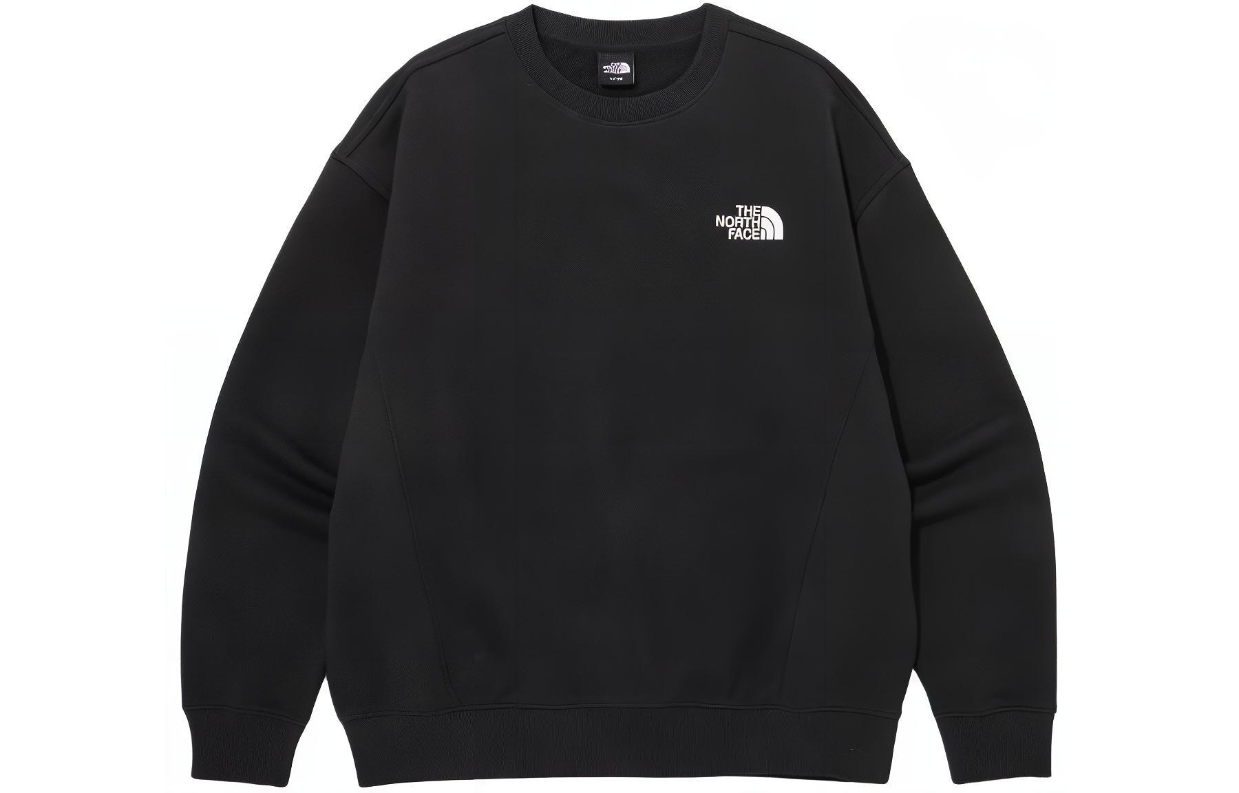 TNF Black Khaki Pattern Print Crewneck Sweatshirt NM5MQ23A