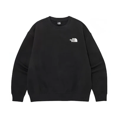 TNF Black Khaki Pattern Print Crewneck Sweatshirt NM5MQ23A