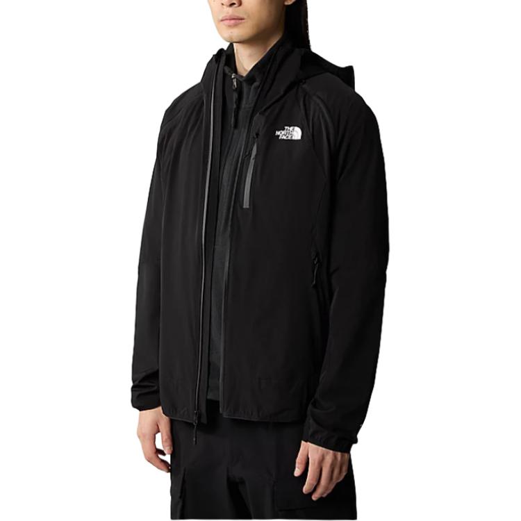 TNF Black Letter Logo Zip-Up Hoodie Jacket NF0A883E-JK3