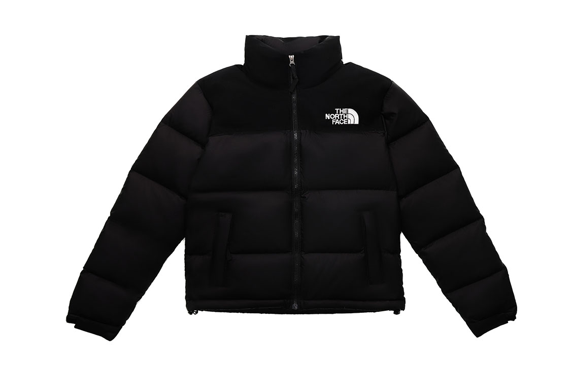 TNF Black Logo-Print Zip Puffer Jacket NF0A3YU5-JK3