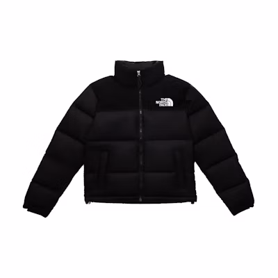 TNF Black Logo-Print Zip Puffer Jacket NF0A3YU5-JK3