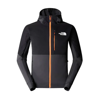 TNF Black Logo Embroidered Colorblock Zip Hoodie Jacket NF0A7Z8P-OE4