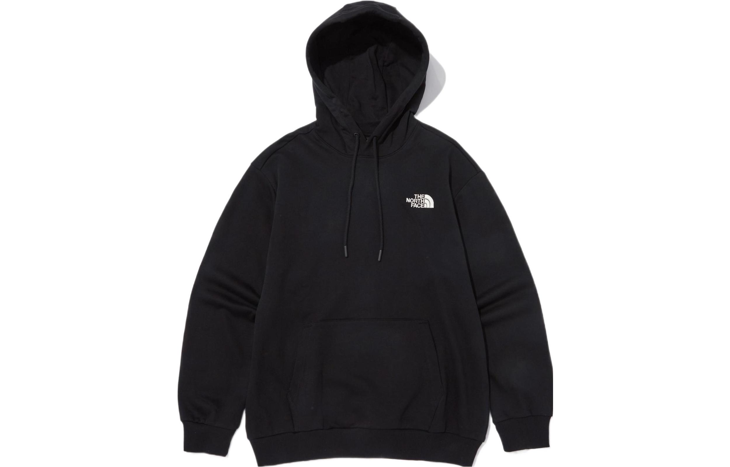 TNF Black Logo Embroidered Fleece Hoodie NM5PN90A