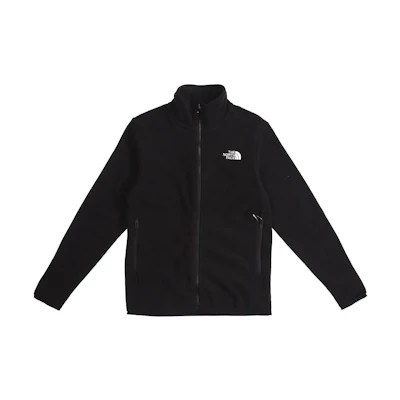 TNF Black Logo Embroidered Fleece Jacket 4NA3-JK3
